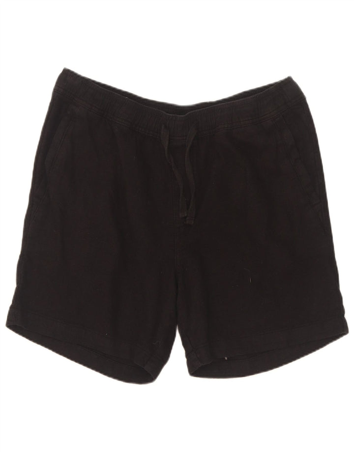 Pantaloni scurți sport pentru bărbați Zara, bumbac mediu negru