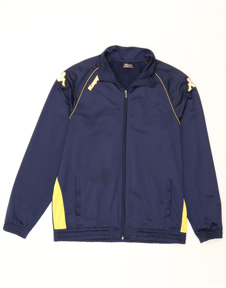 Jachetă de trening pentru bărbați Kappa, 2XL, poliester color block, albastru bleumarin