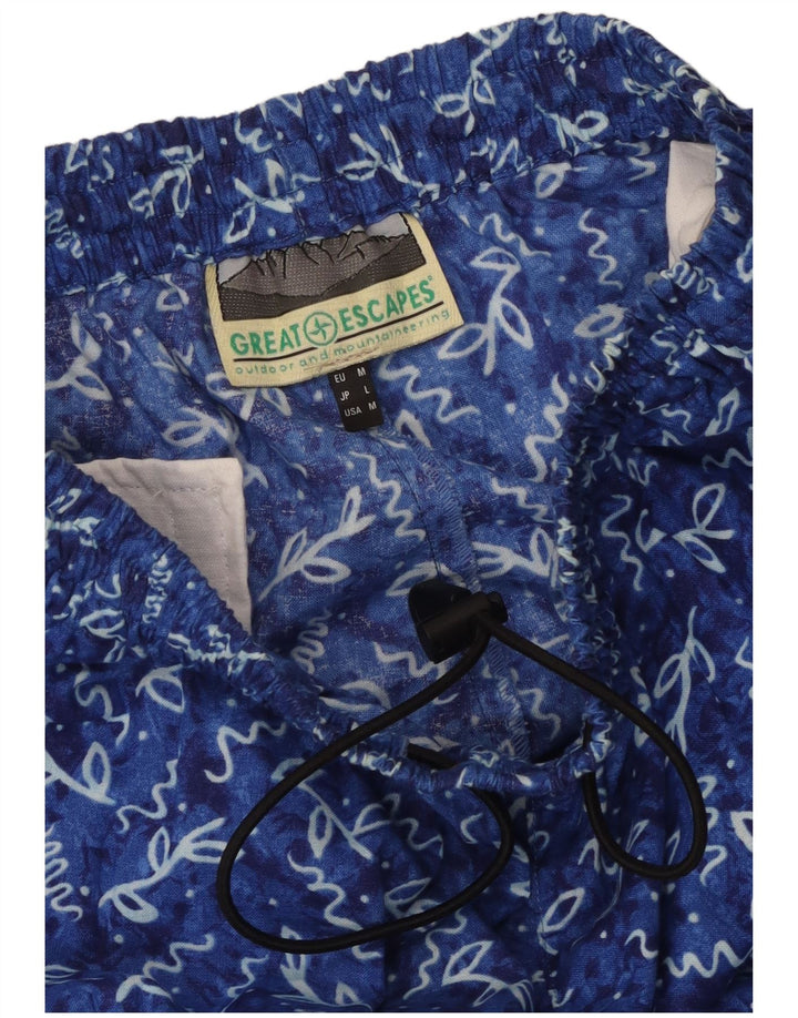 Pantaloni de trening pentru bărbați Great Escapes, albastru mediu, floral