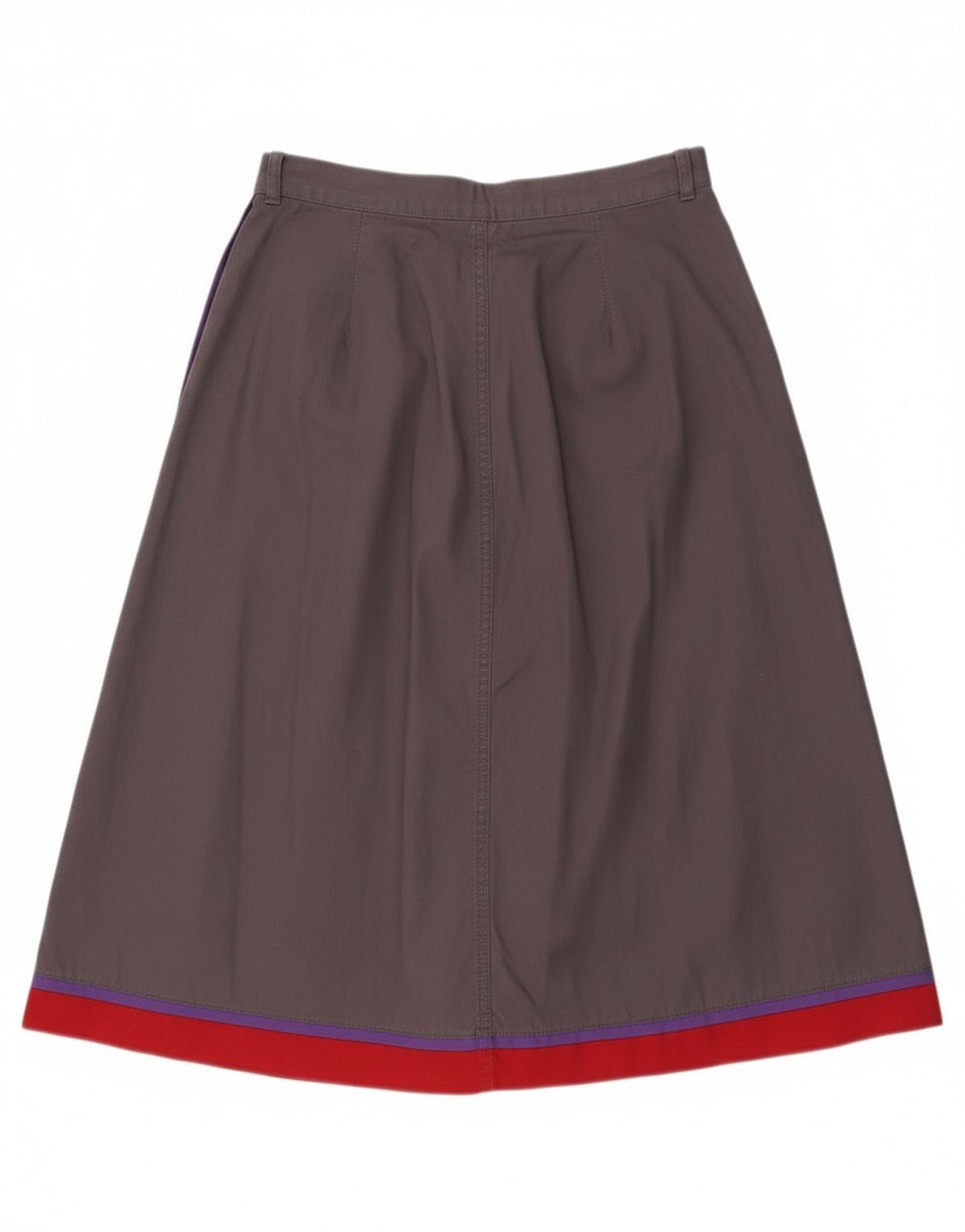 Fusta evazată vintage pentru femei EU 40 Medium W28 Gri Colorblock