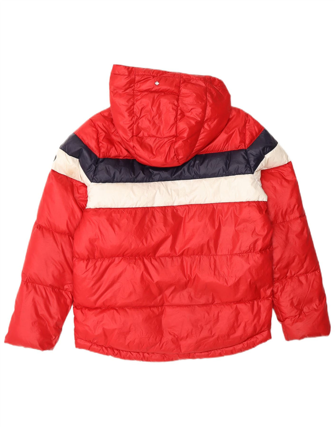 Jachetă căptușită cu glugă pentru femei CANADIENS UK 14 Medium Red Colorblock