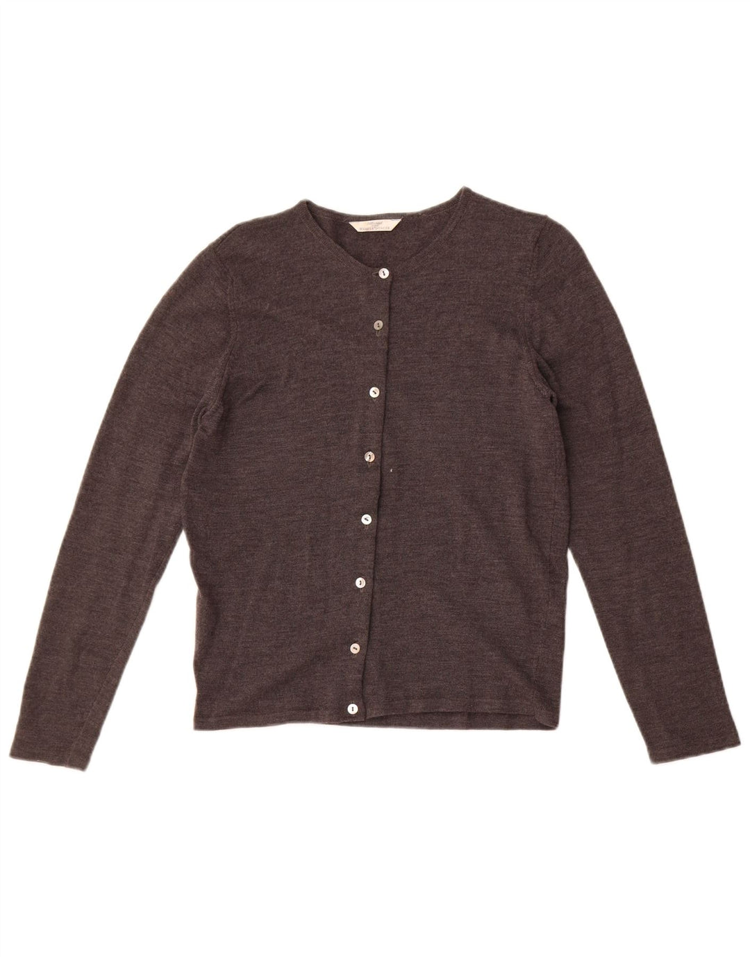 Pulover cardigan pentru femei Marks & Spencer UK 10 mic gri din lână nouă