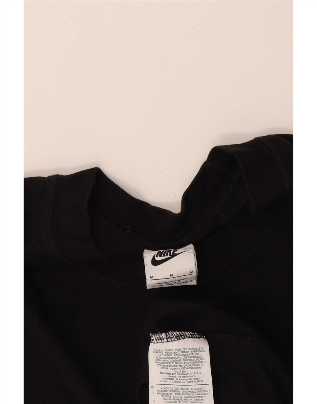Tricou grafic Nike pentru bărbați Top mediu negru bumbac