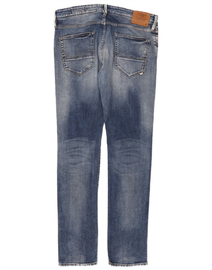 Blugi slim pentru bărbați Jack & Jones W36 L33 albastru