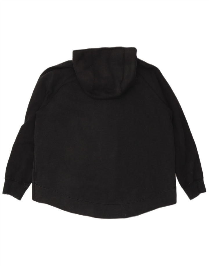 Pulover NIKE pentru femei cu fermoar, UK 16, mare, negru, bumbac