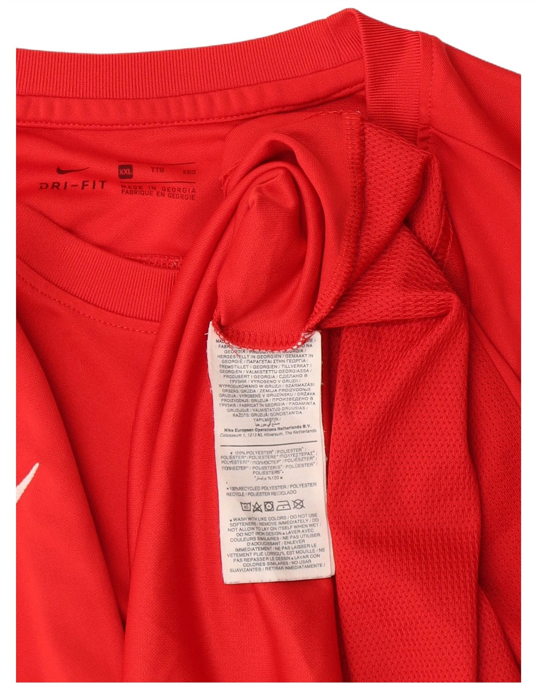 Tricou Nike pentru bărbați Dri Fit Top 2XL poliester roșu