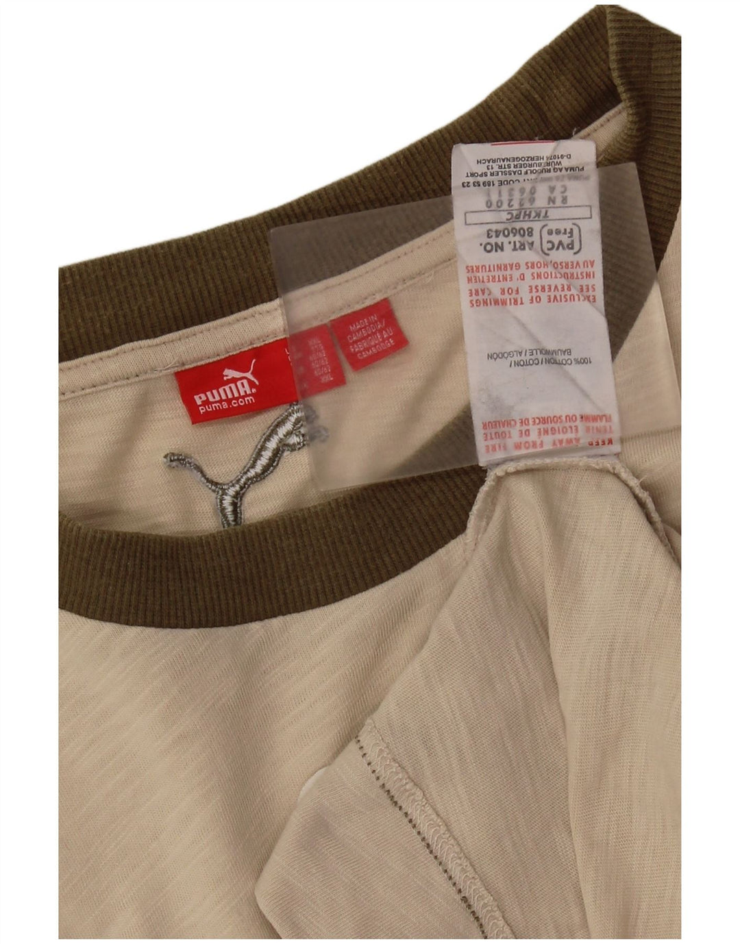 Tricou grafic Puma pentru bărbați Top 2XL, bumbac, bej