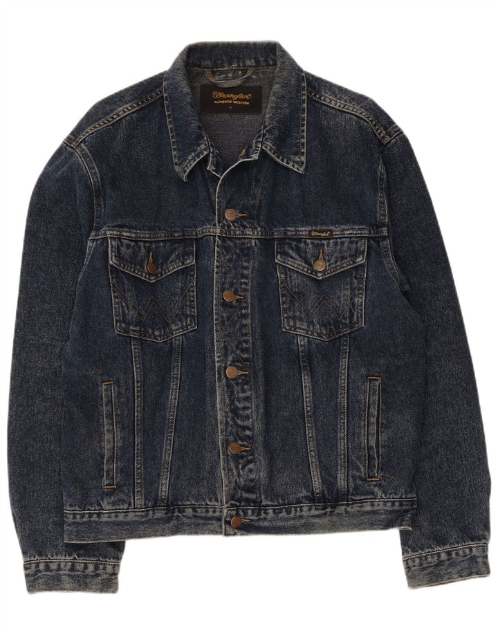 Jachetă de blugi pentru bărbați Wrangler UK 40 mare bumbac bleumarin