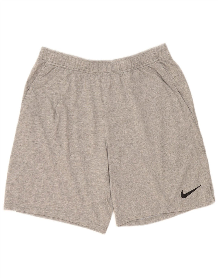Pantaloni scurți casual Nike pentru bărbați, mari, gri, bumbac