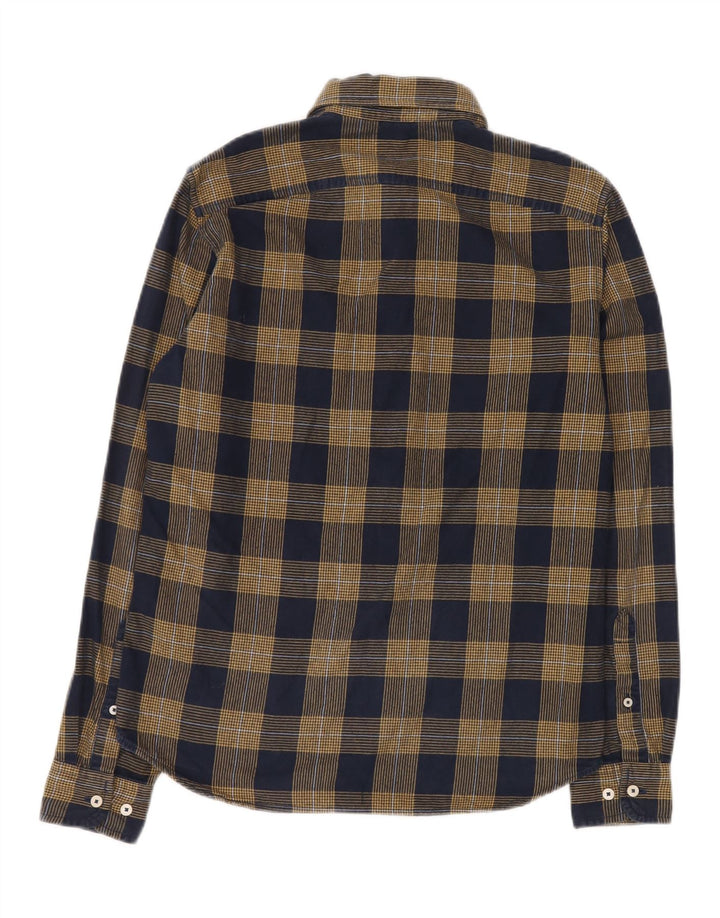 Cămașă pentru bărbați TIMBERLAND Slim Fit Flannel Bumbac cu carouri, albastru bleumarin