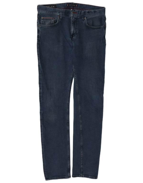 Blugi Tommy Hilfiger pentru femei Bleecker Slim W32 L34 Bumbac albastru