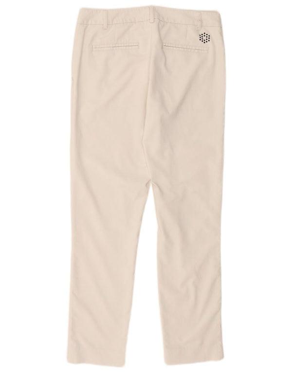 Pantaloni chino subțiri Puma pentru femei UK 10 Small W32 L28 Poliester alb