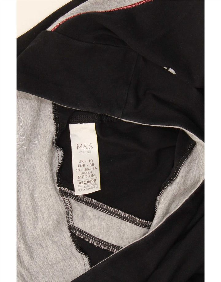 Pantaloni de trening pentru femei Marks & Spencer UK 10 Small Black Colorblock