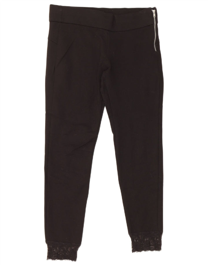 Leggings Capri pentru femei Zara UK 14 Medium Black
