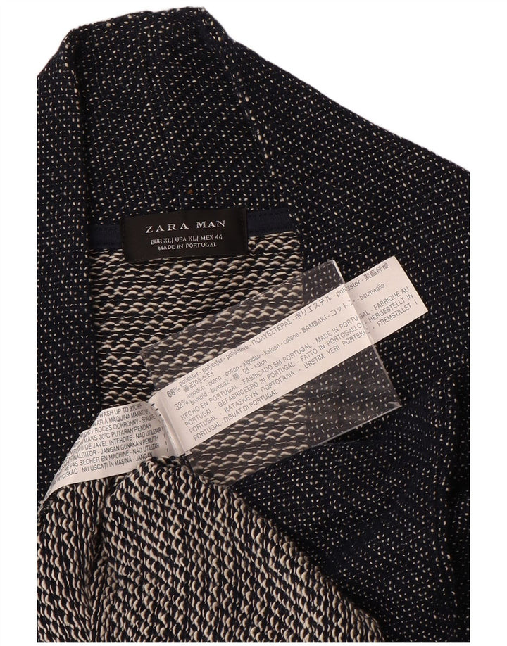 Pulover cardigan pentru bărbați Zara XL Bleumarin Poliester