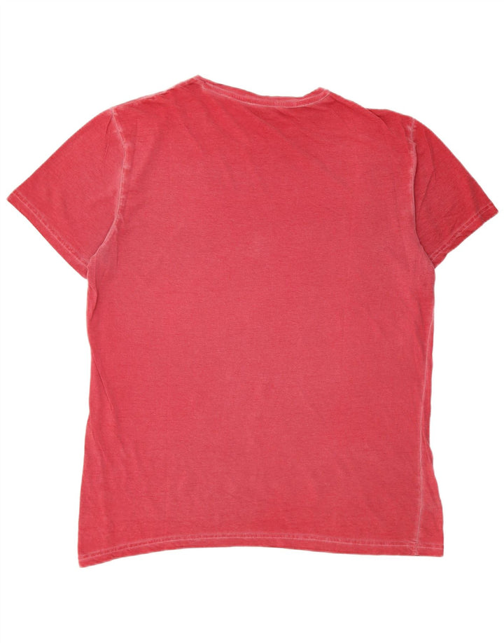 Tricou grafic pentru bărbați Gas Top mare roșu