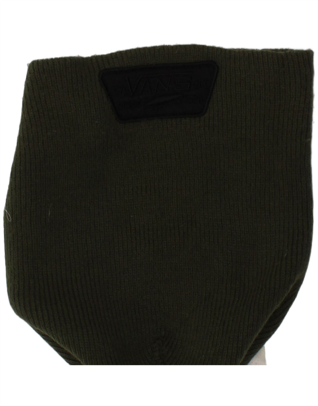 Căciulă Vans pentru bărbați, tricot, mărime, logo-ul acrilic kaki