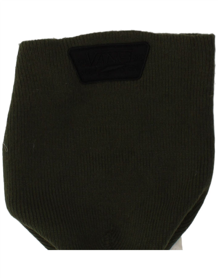 Căciulă Vans pentru bărbați, tricot, mărime, logo-ul acrilic kaki