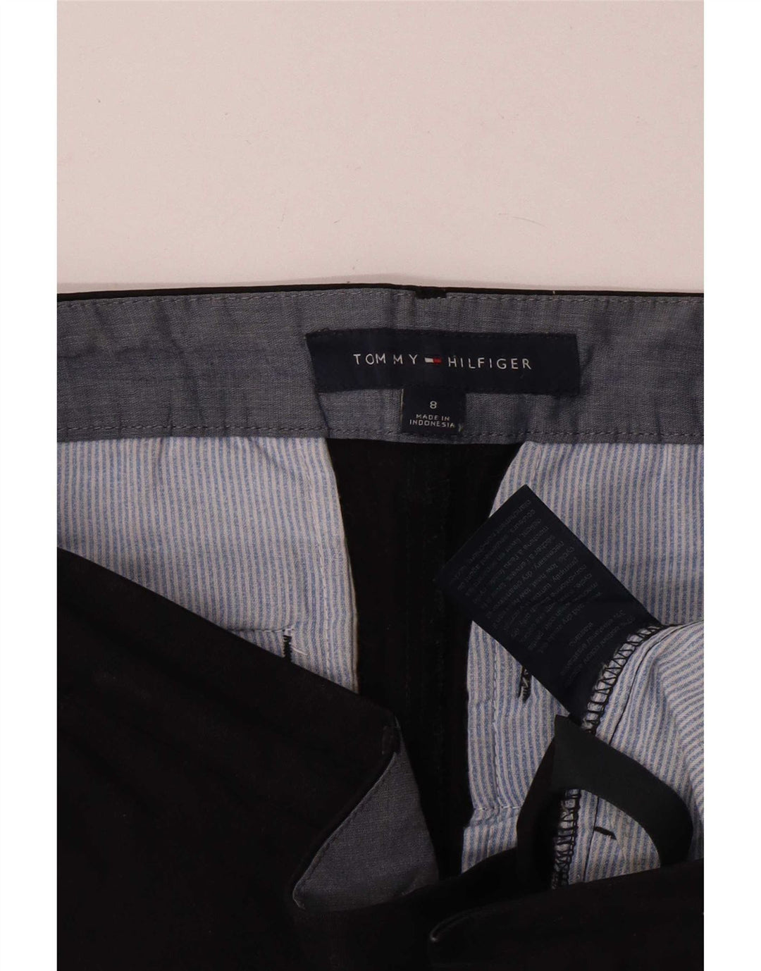 Pantaloni scurti chino Tommy Hilfiger pentru femei US 8 Medium W32 bumbac negru