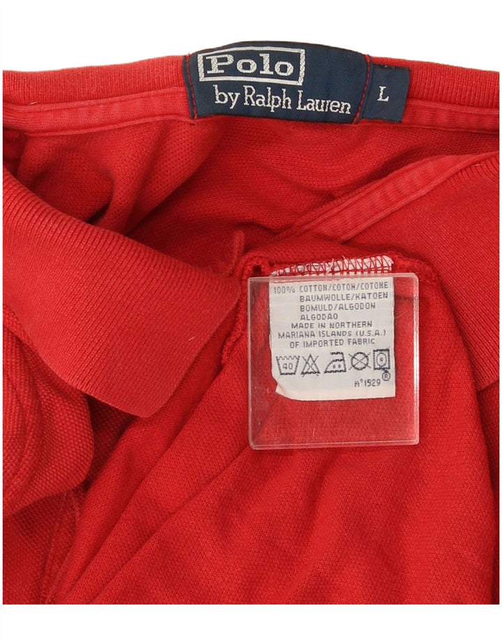 Polo Ralph Lauren pentru bărbați, mare, roșu, bumbac
