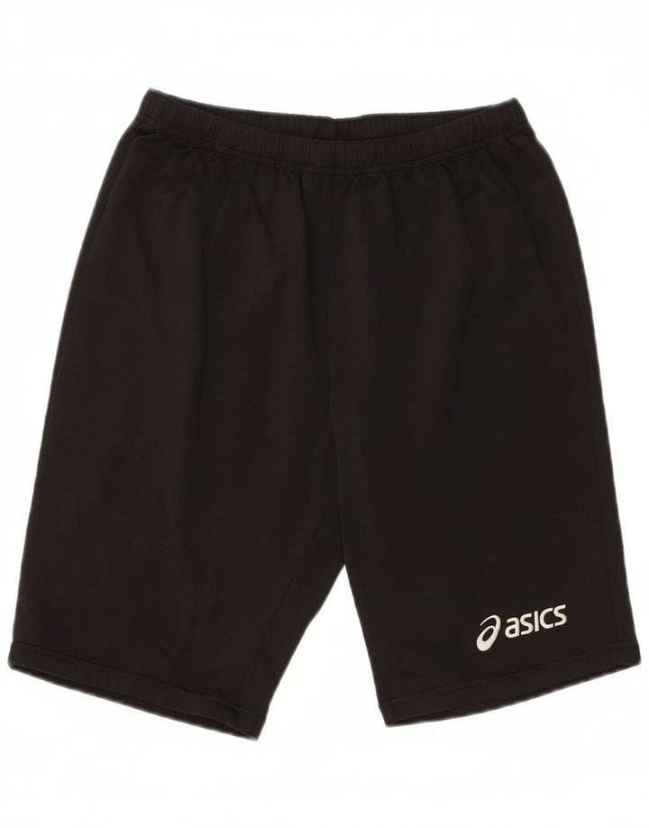 Pantaloni scurți sport grafic Asics pentru femei UK 16, mari, negru, poliester