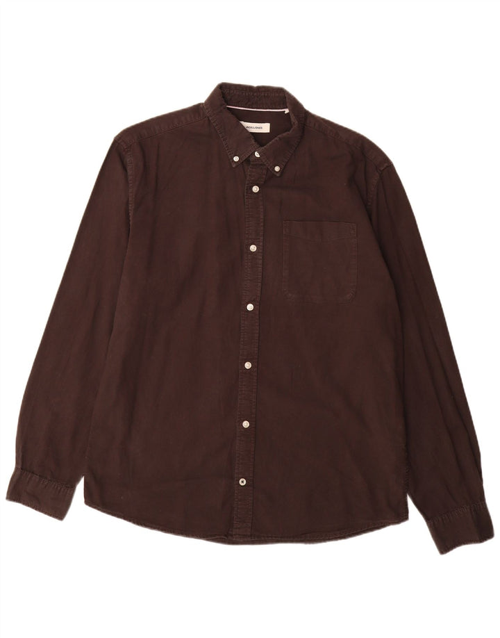 Cămașă Jack & Jones pentru bărbați XL, maro, bumbac