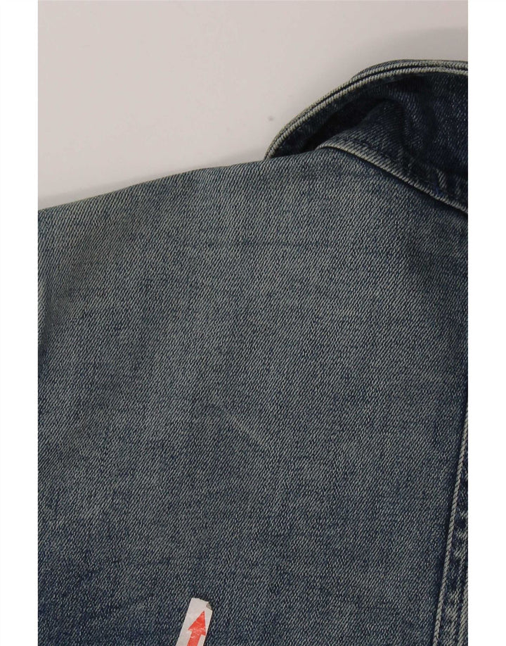Jachetă de blugi vintage pentru femei IT 40 Small Blue Bumbac