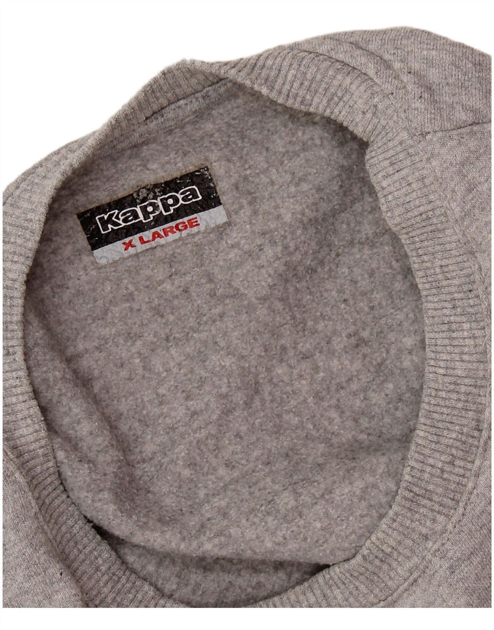 Crop Top pentru femei Kappa cu mânecă lungă UK 18 XL gri