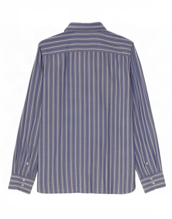 Cămașă pentru bărbați Tommy Hilfiger, bumbac cu dungi mari, albastre