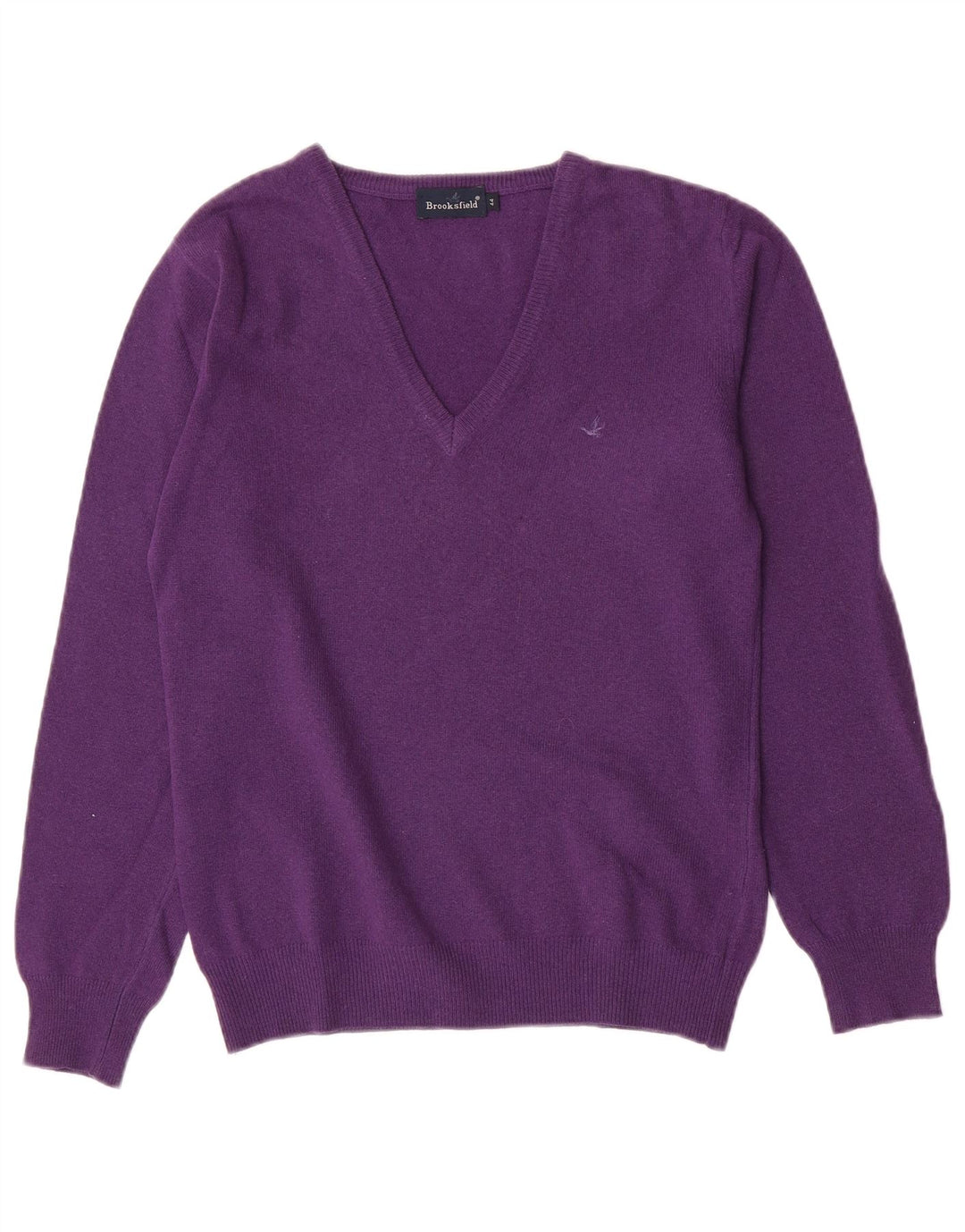 Pulover Brooksfield pentru femei cu decolteu în V IT 44 Lână violet mediu