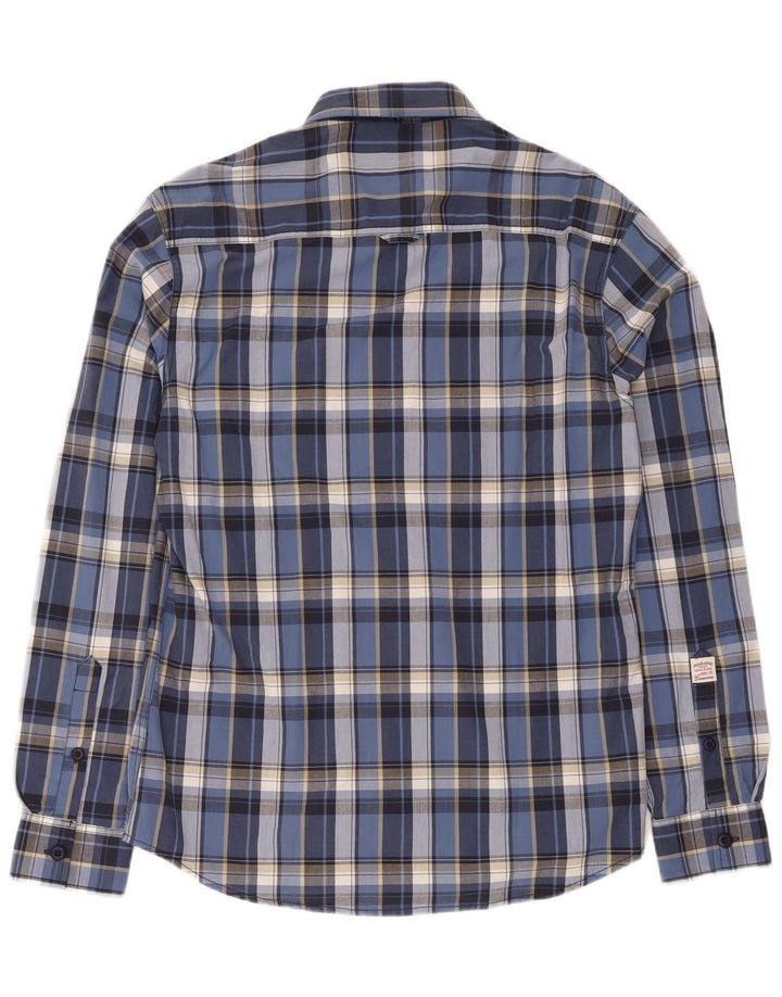 Cămașă pentru bărbați Jack & Jones XL, bumbac cu carouri albastre