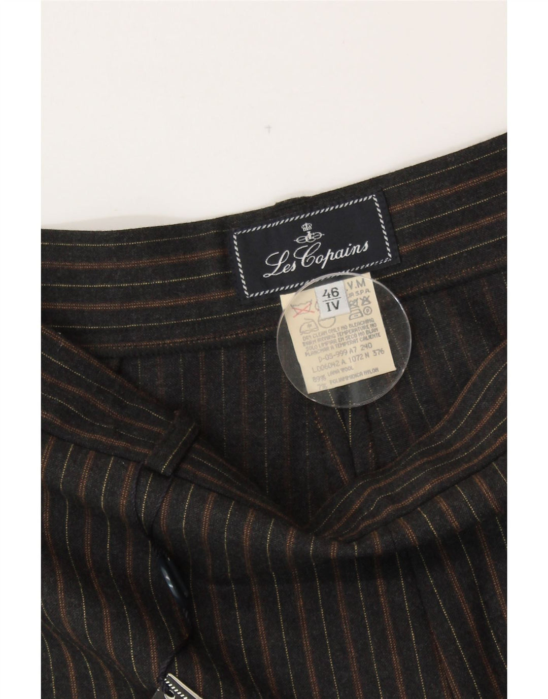 LES COPAINS Pantaloni casual pentru femei cu talie înaltă IT 46 Large W30 L33 Negru