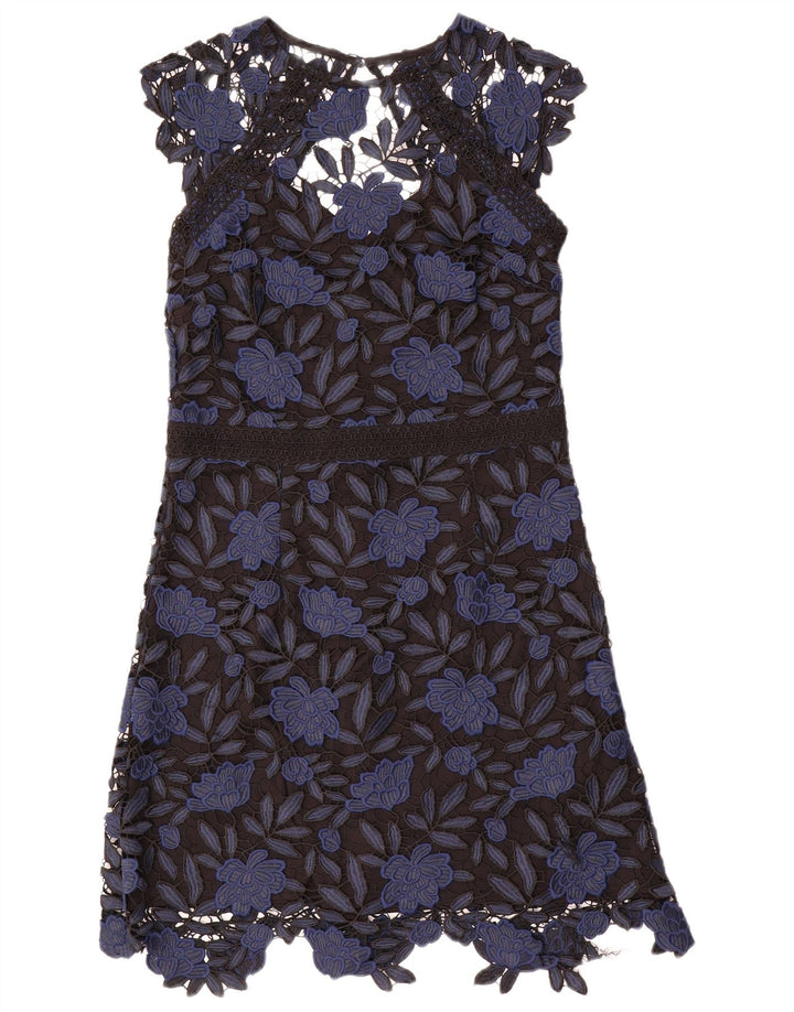 Rochie A-Line pentru femei Lipsy UK 14 Medium Bleumarin Poliester Floral