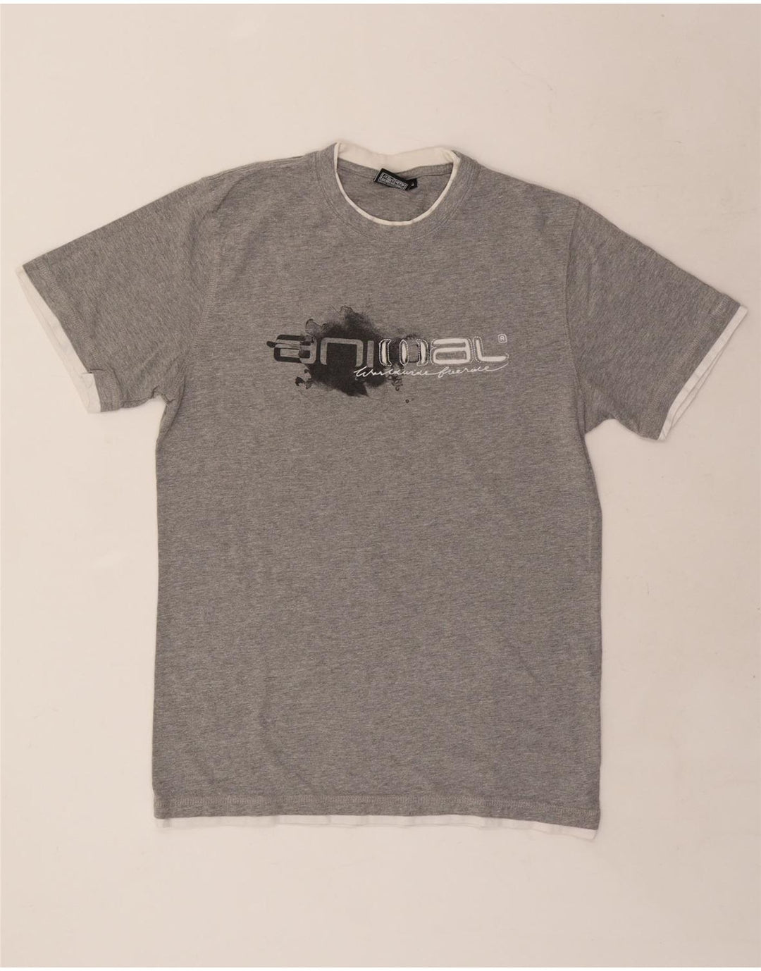 ANIMAL Tricou grafic pentru bărbați Top din bumbac gri mediu