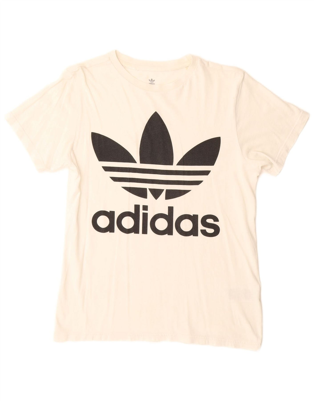 Tricou grafic Adidas pentru baieti Top 13-14 ani bumbac alb