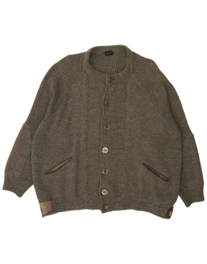 Pulover Cardigan Vintage pentru bărbați 2XL Kaki