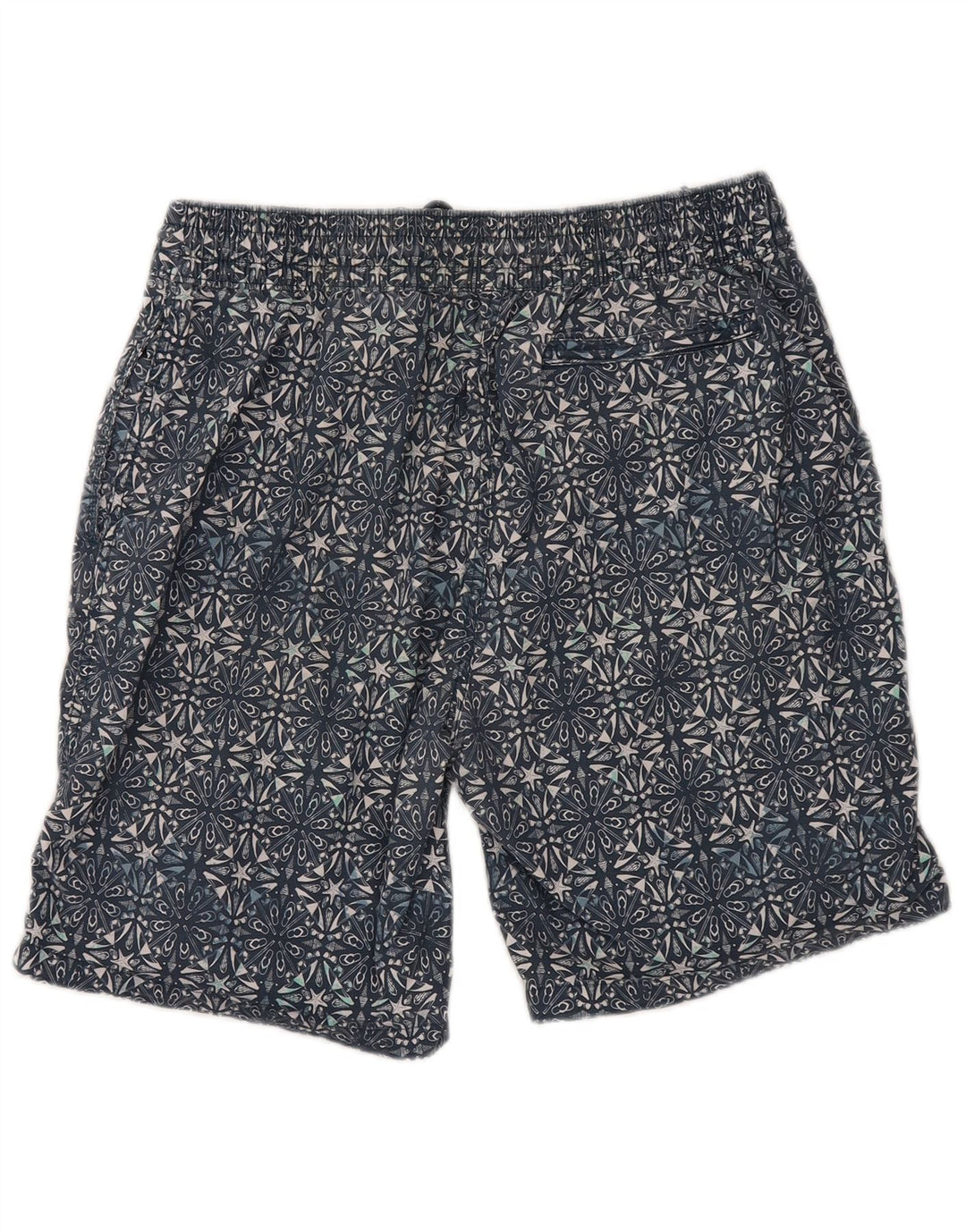 Pantaloni scurți de înot pentru bărbați Fat Face, bumbac geometric, albastru, mediu