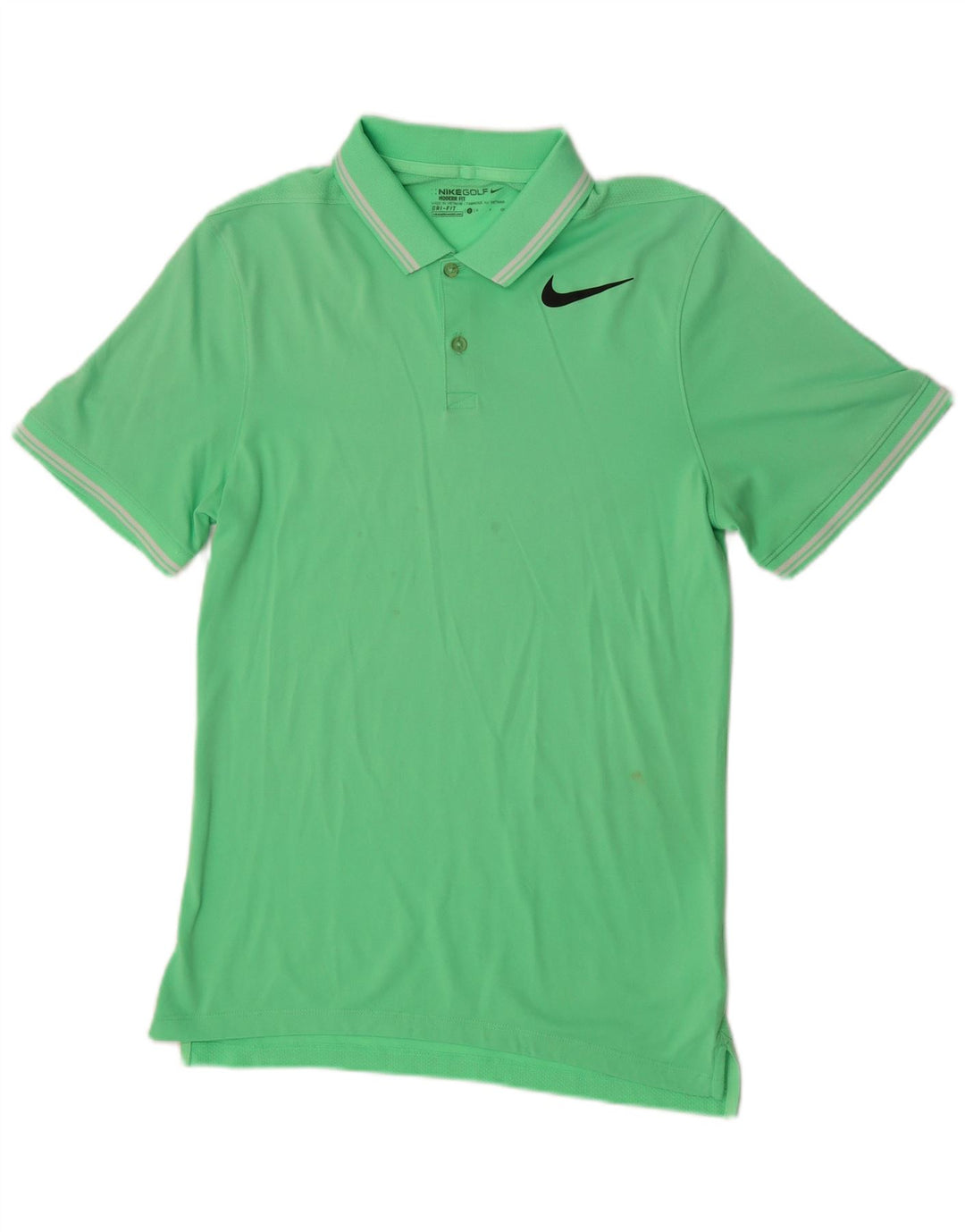 Tricou polo Nike pentru bărbați, mic verde, poliester sport