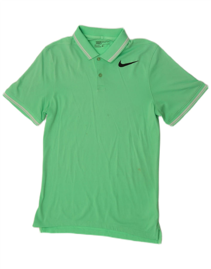 Tricou polo Nike pentru bărbați, mic verde, poliester sport