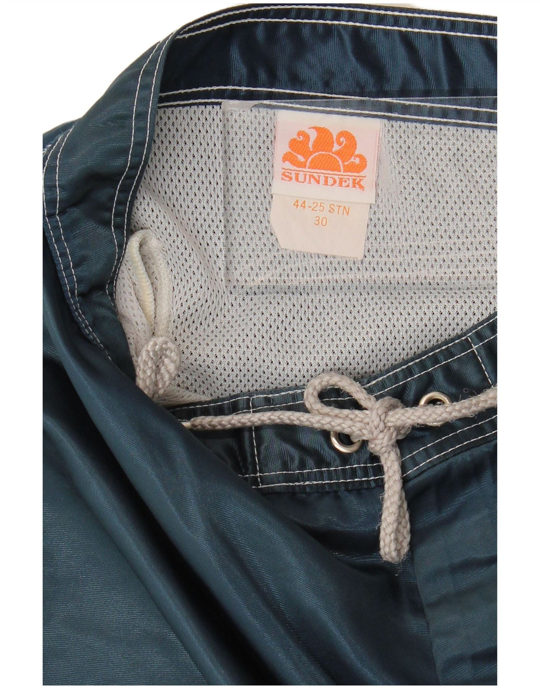 Pantaloni scurți de înot Sundek pentru bărbați, nailon cu dungi medii bleumarin
