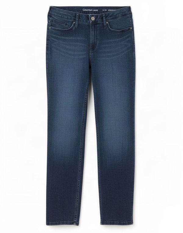 Blugi pentru femei Calvin Klein Ultimate Skinny US 12 Large W30 L30 Bleumarin