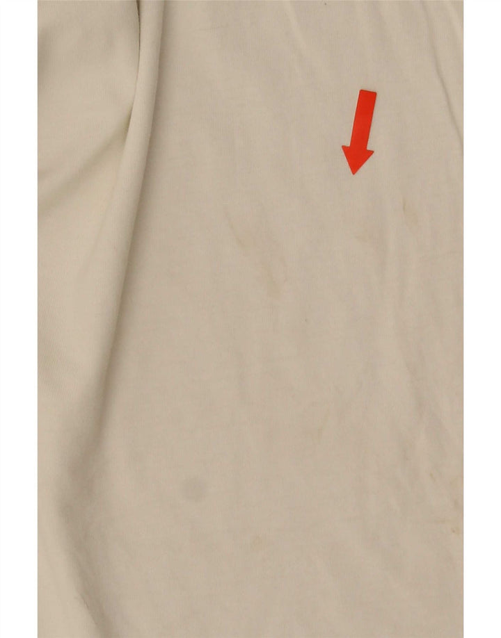 Tricou Puma pentru bărbați cu imprimeu, mărime mică, alb, bumbac