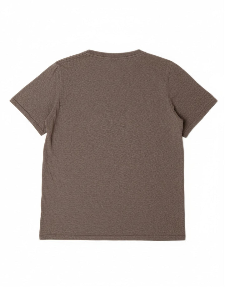 Tricou grafic NIKE pentru băieți Athletic Cut Top 12-13 ani mare bumbac gri