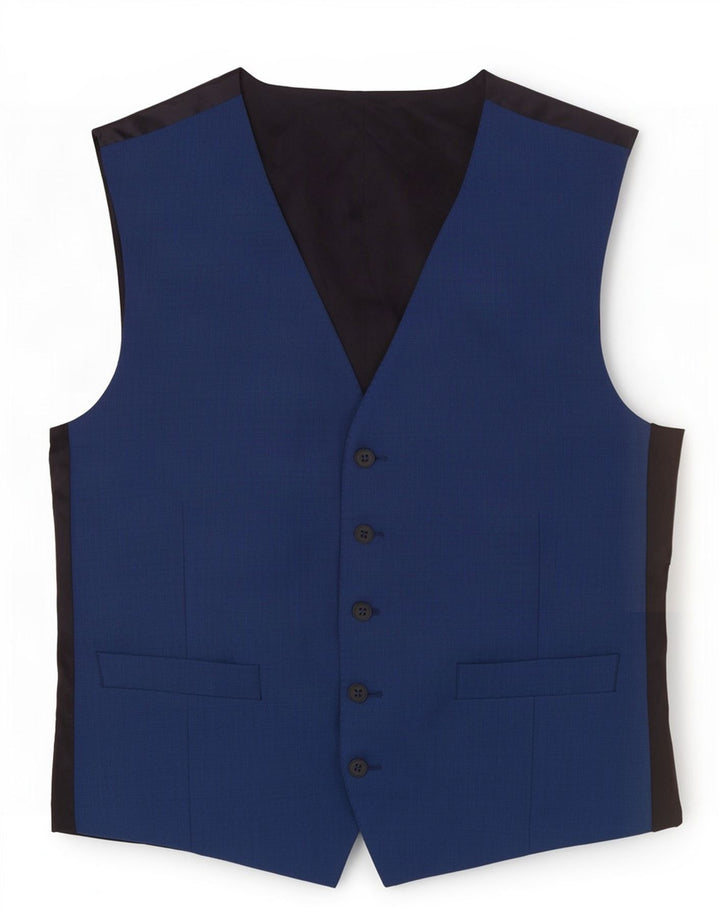 Giletică pentru bărbați Ben Sherman, lână, albastră, bloc de culoare