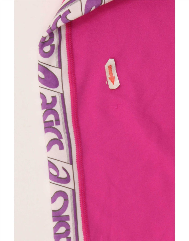 Pantaloni de trening grafic Asics pentru femei UK 12 Medium Pink Colorblock