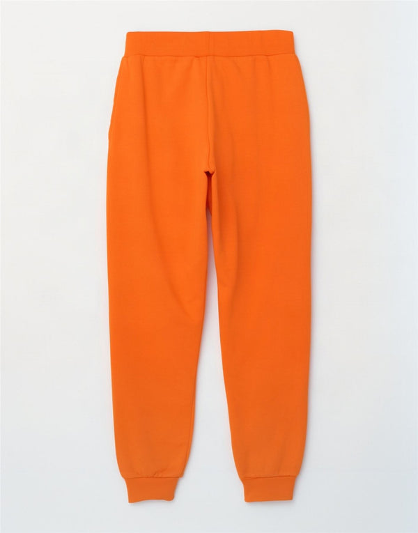 Pantaloni de trening Adidas pentru femei Joggeri UK 12/14 Bumbac portocaliu mediu