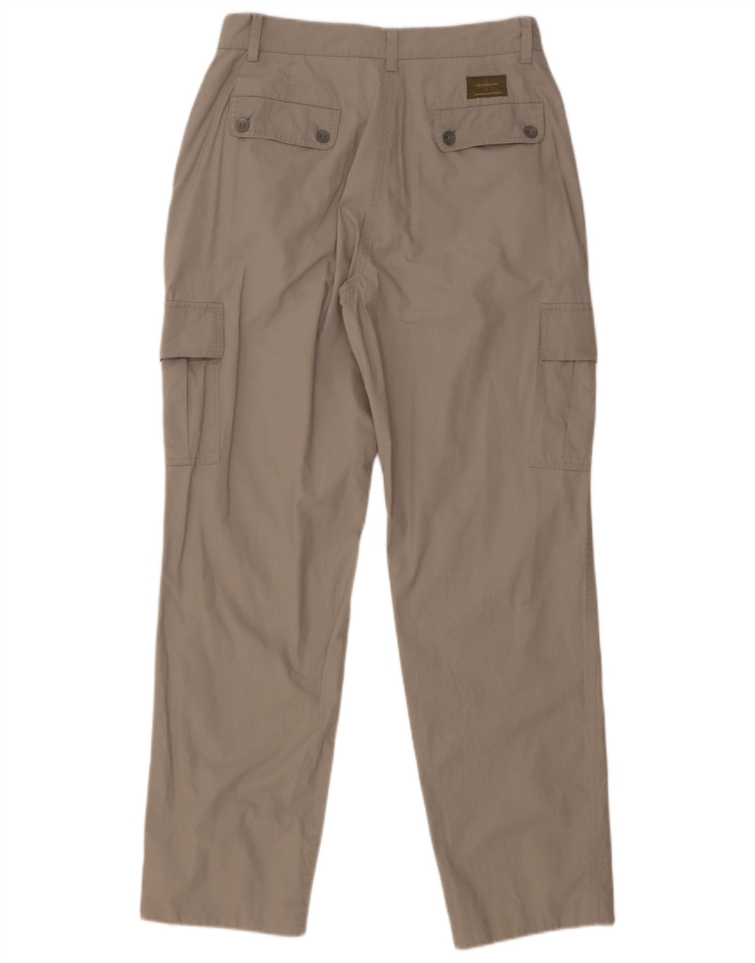 Pantaloni cargo drepti Calvin Klein pentru femei W29 L32 bumbac gri