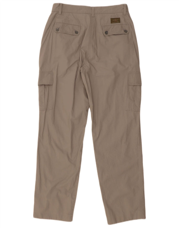 Pantaloni cargo drepti Calvin Klein pentru femei W29 L32 bumbac gri
