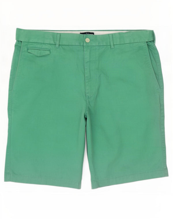 Pantaloni scurți chino pentru bărbați Marks & Spencer W40 XL, bumbac verde