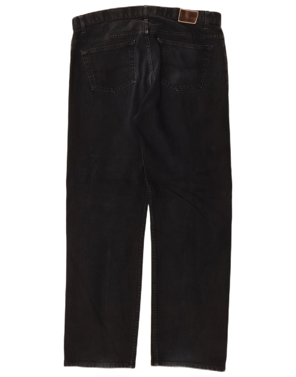 Blugi drepti pentru bărbați Marks & Spencer Blue Harbour W36 L31 bumbac negru